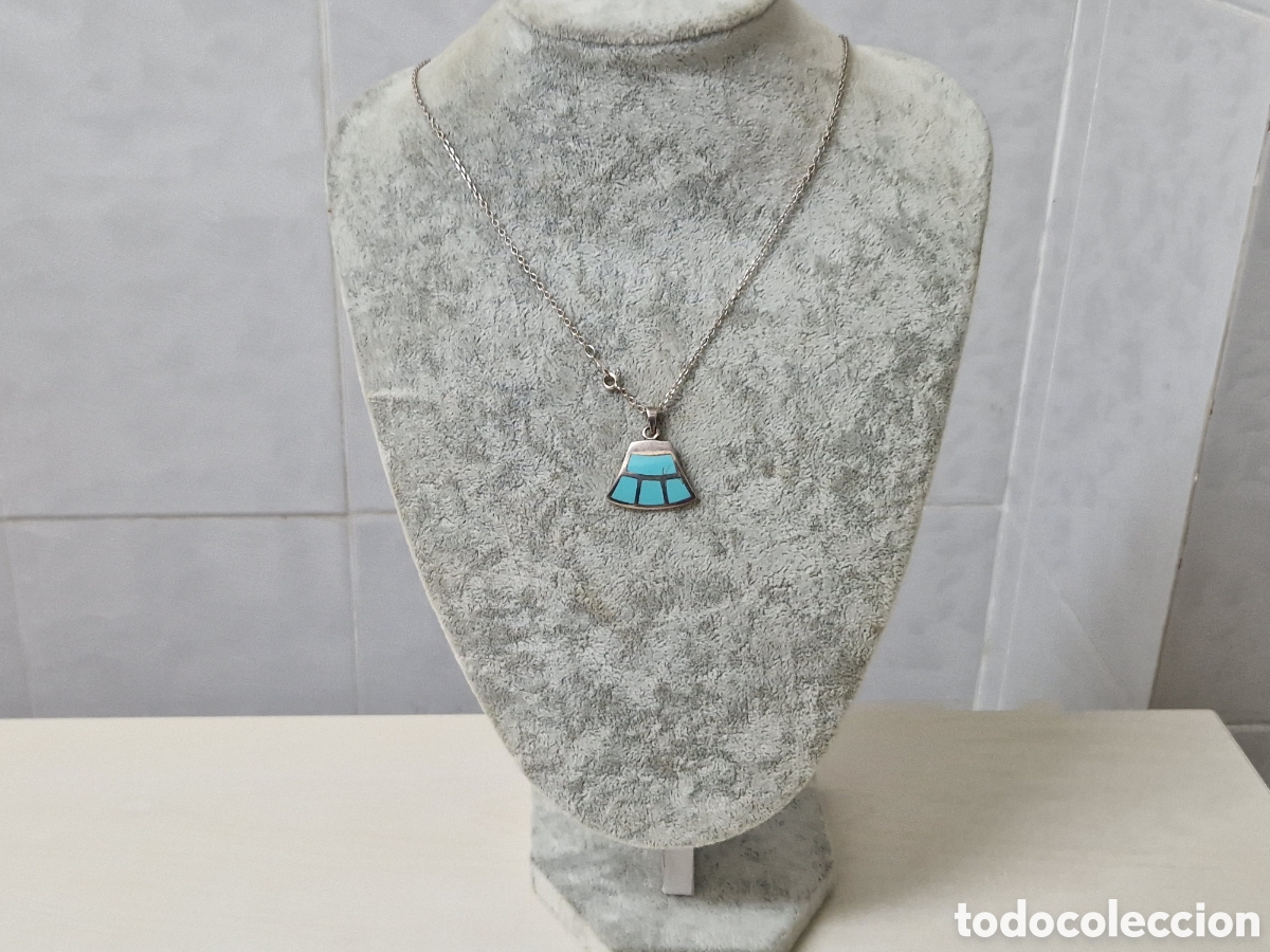 Joyeria: COLGANTE DE PLATA Y TURQUESA - Foto 7