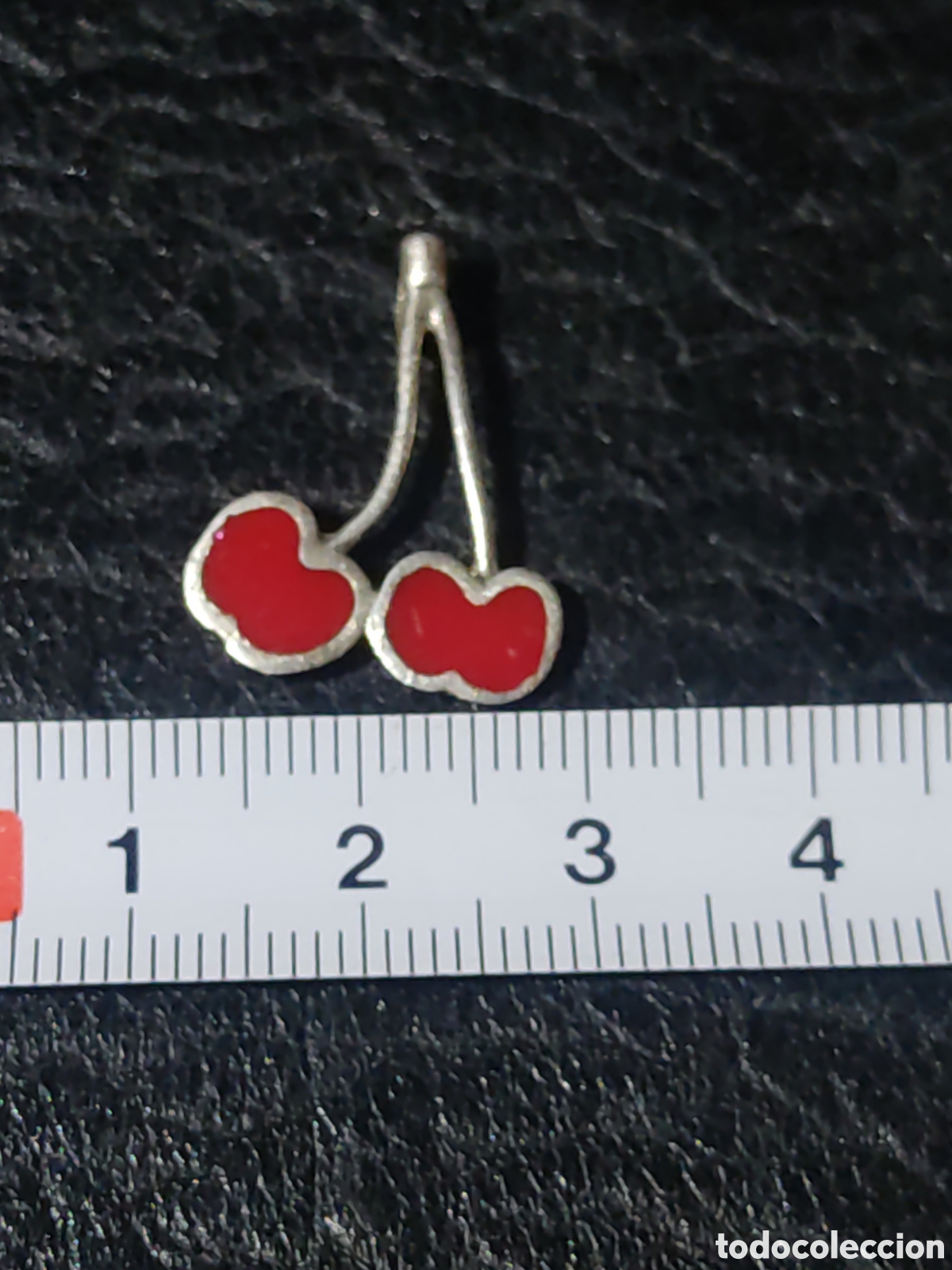 Joyeria: Colgante cerezas esmaltadas de plata 925. - Foto 2