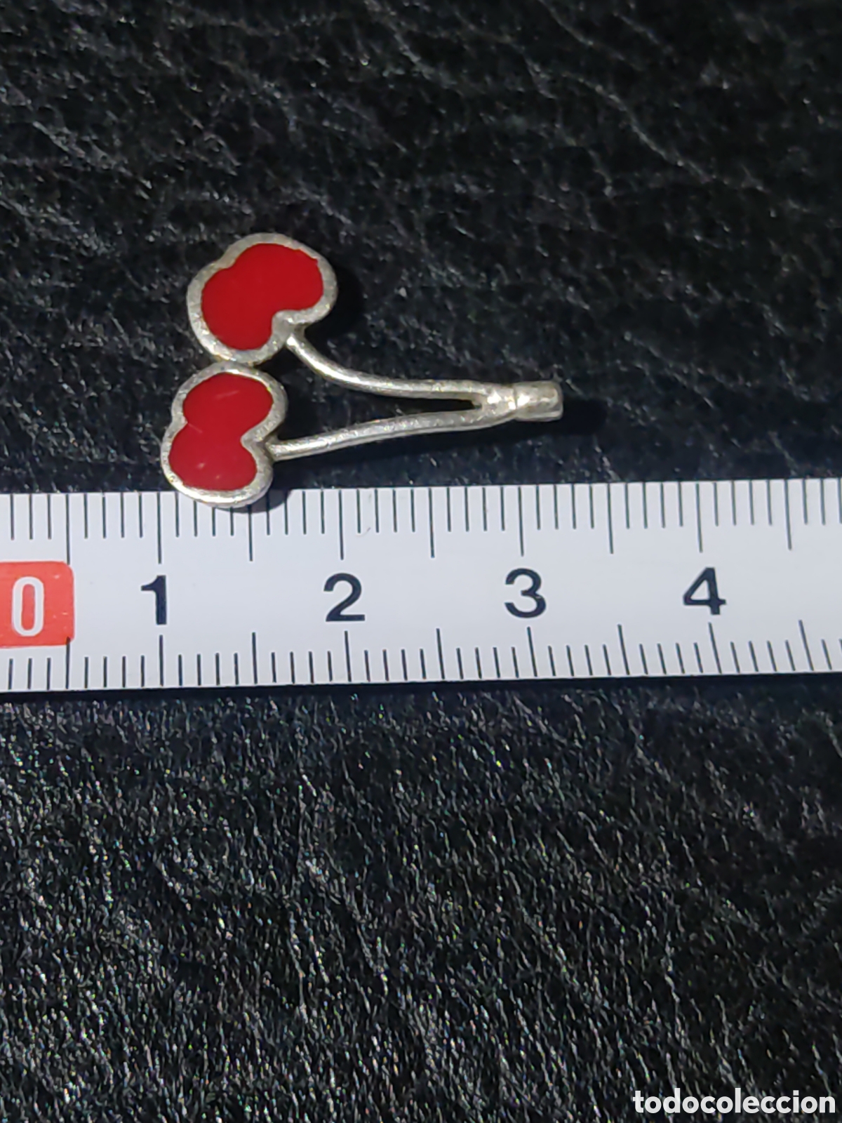 Joyeria: Colgante cerezas esmaltadas de plata 925. - Foto 3