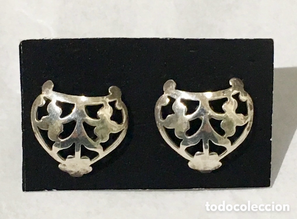 Joyeria: Pendientes. Plata. Art Deco. - Foto 1