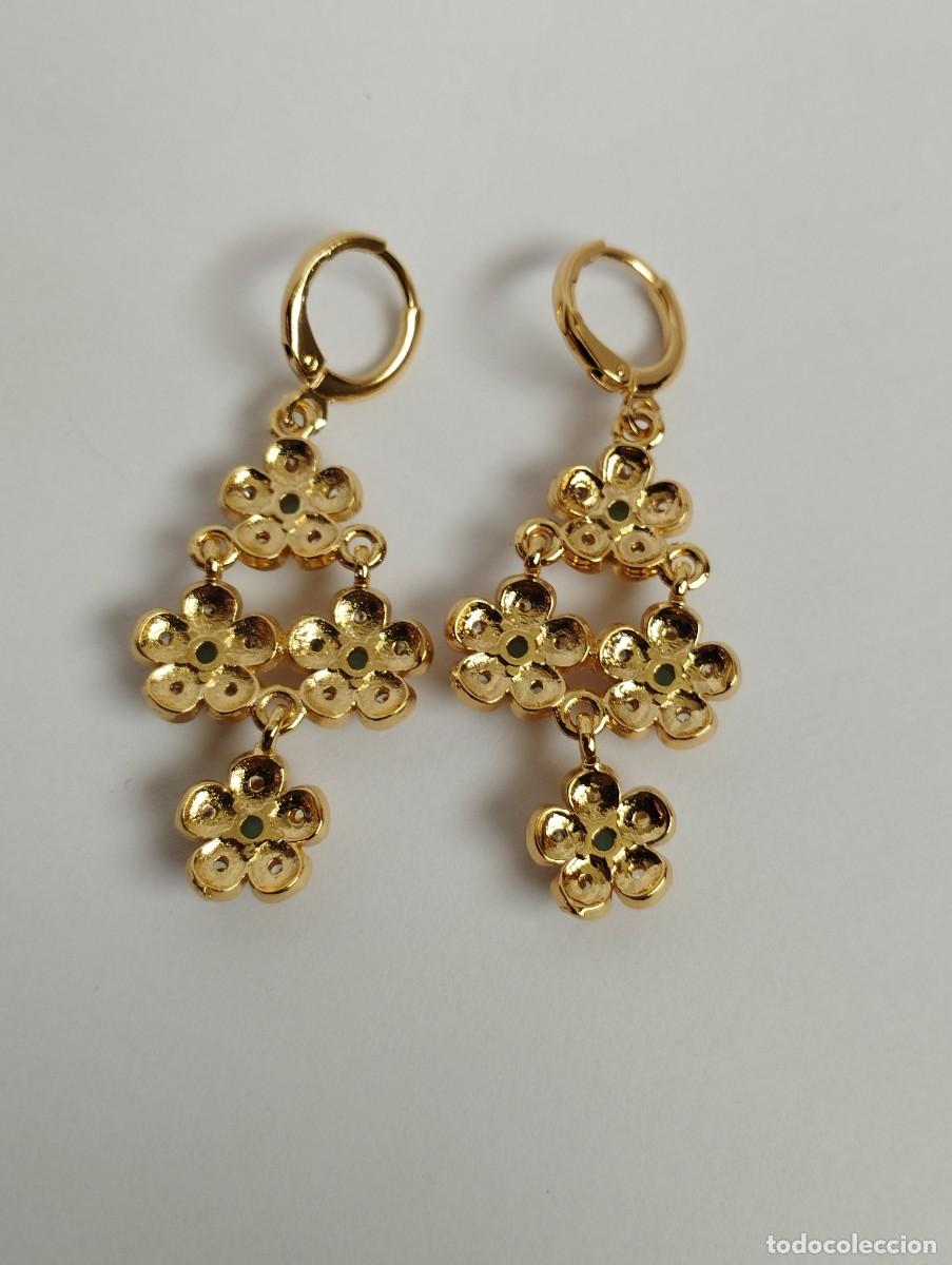 Joyeria: Pendientes chapado en oro con zirconias - Foto 4