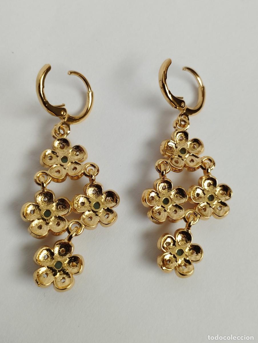 Joyeria: Pendientes chapado en oro con zirconias - Foto 5