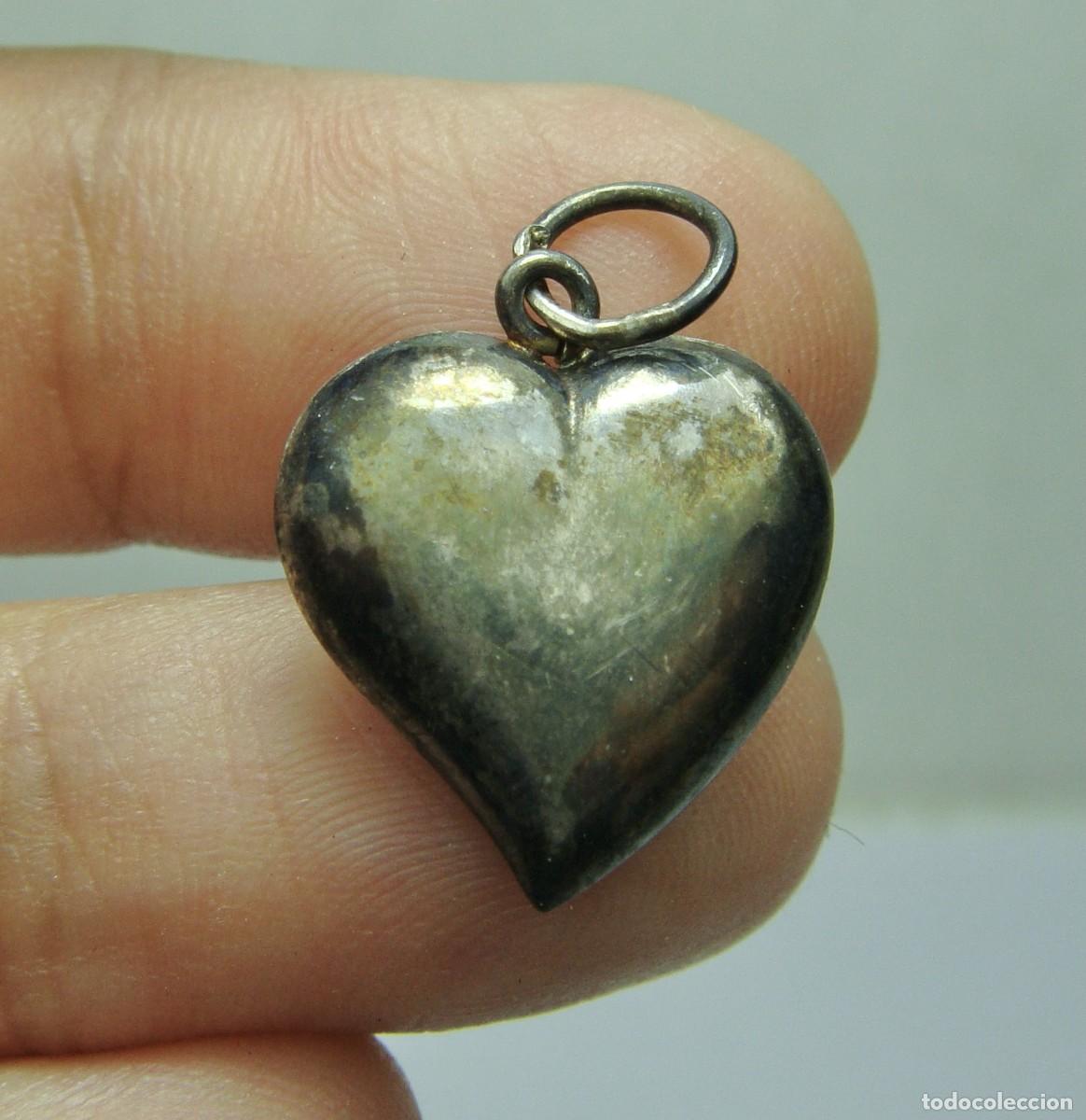 Joyeria: Colgante Coraz&oacute;n Abombado en Plata - Foto 1