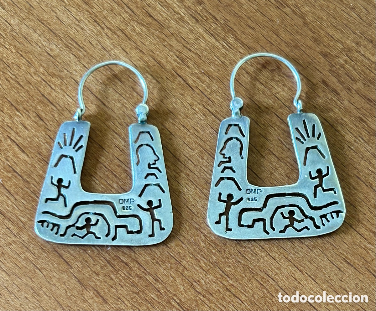 Joyeria: PENDIENTES &Eacute;TNICOS DE PLATA 925 - Foto 2