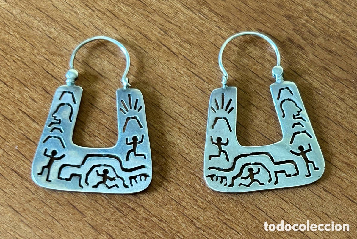 Joyeria: PENDIENTES &Eacute;TNICOS DE PLATA 925 - Foto 1