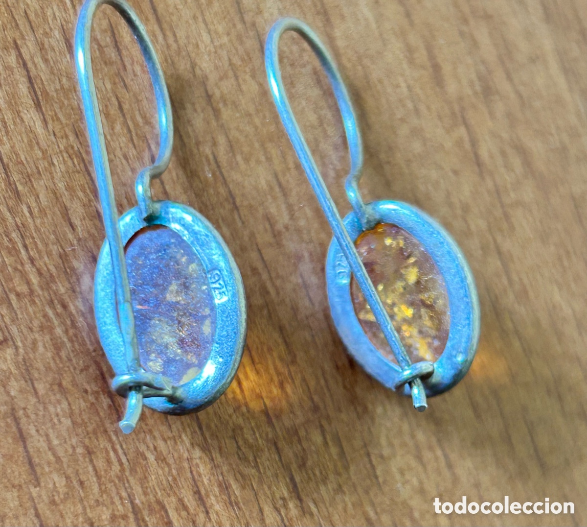 Joyeria: PENDIENTES DE PLATA 925 Y &Aacute;MBAR - Foto 3