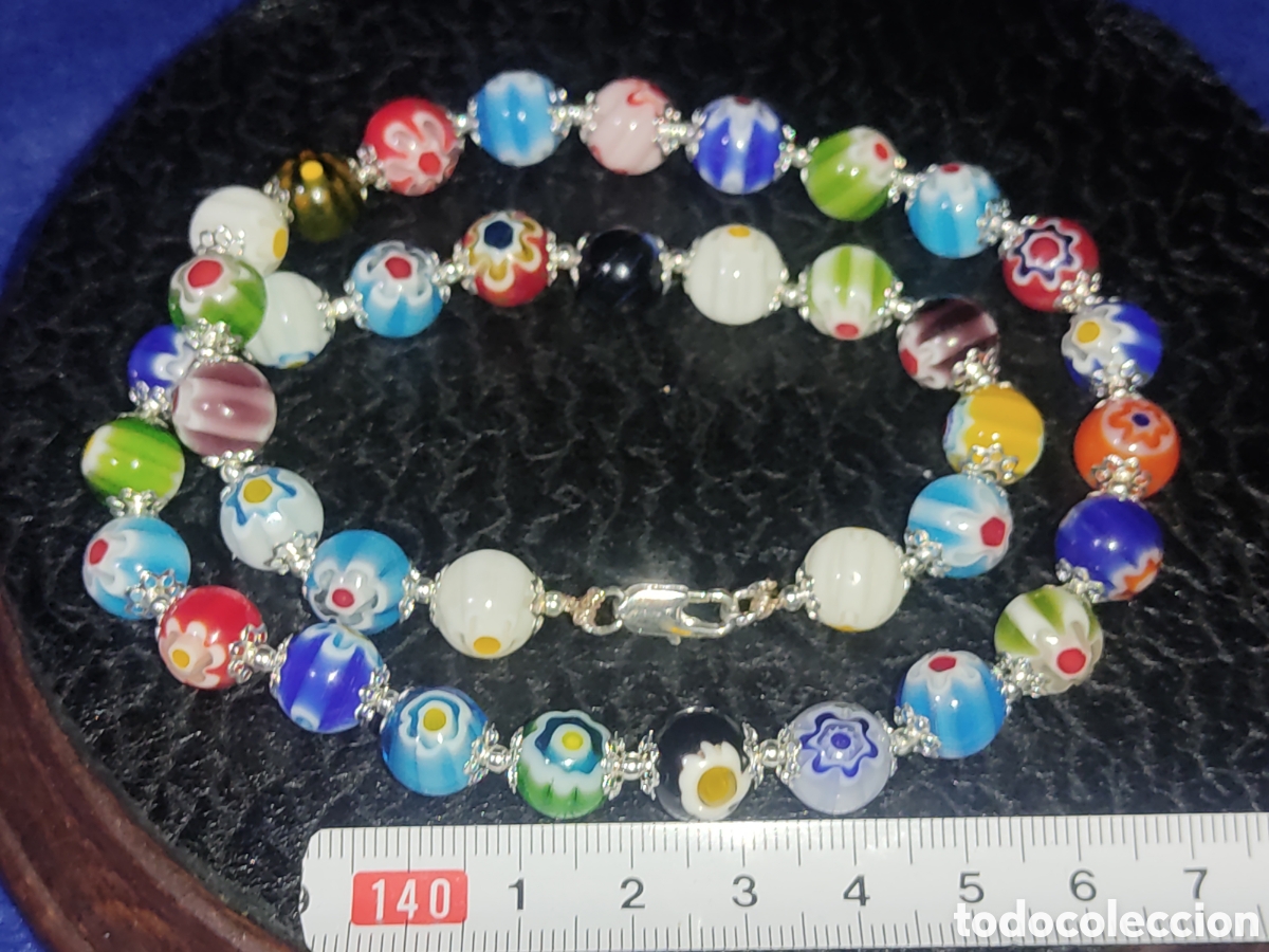Joyeria: Collar de cristal de Murano millefiori. *T* - Foto 3
