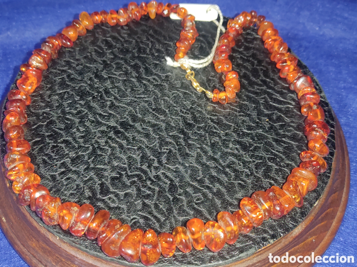 Joyeria: Collar de &aacute;mbar del B&aacute;ltico original.Vintage. *75* - Foto 2