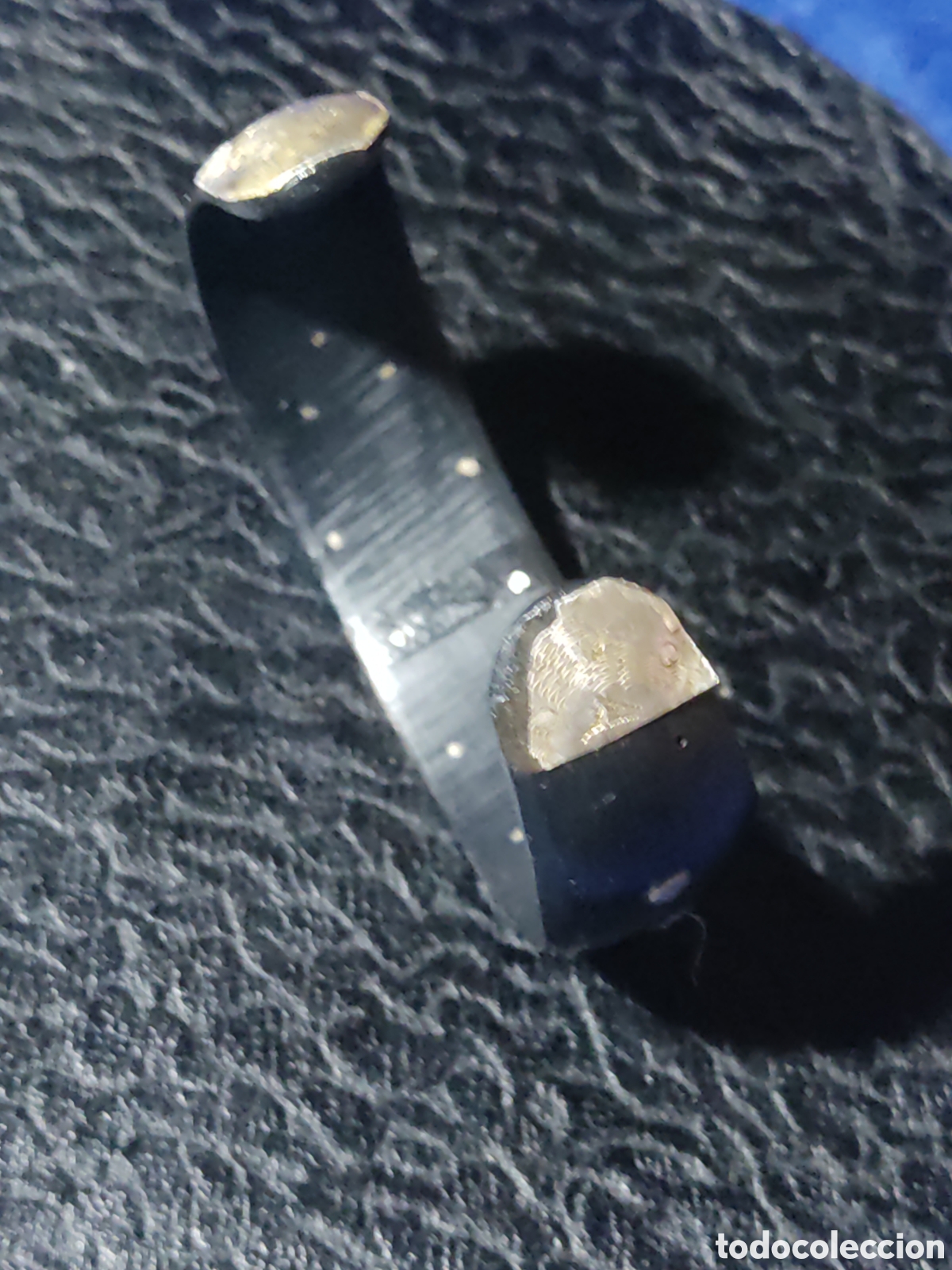 Joyeria: Pulsera antigua Bereber de plata y asta de toro. - Foto 3
