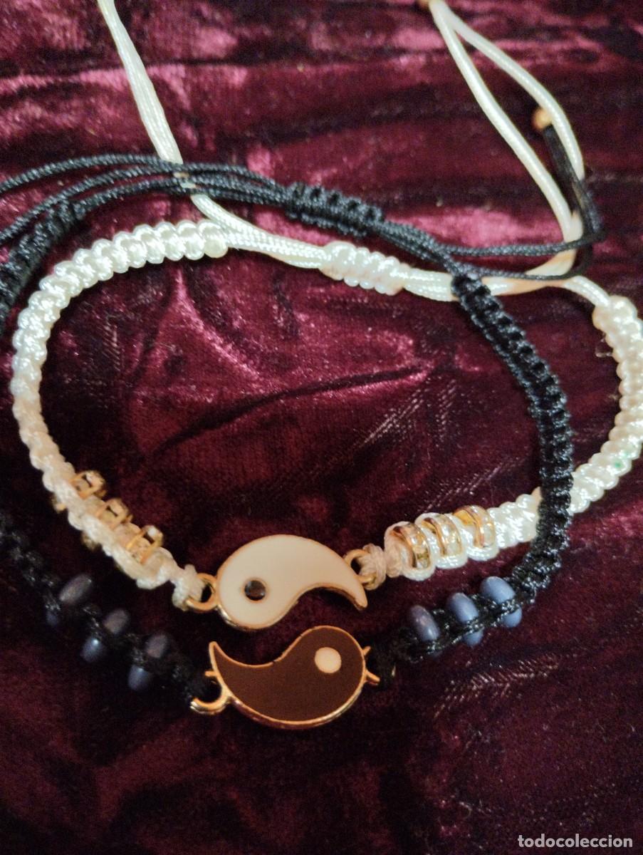 Joyeria: Dos pulseras Yin Y Yang - Hilo De Cord&oacute;n Ajustable - Foto 1