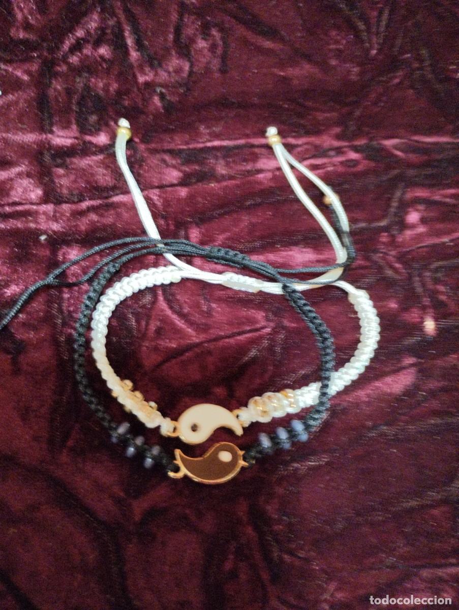 Joyeria: Dos pulseras Yin Y Yang - Hilo De Cord&oacute;n Ajustable - Foto 2