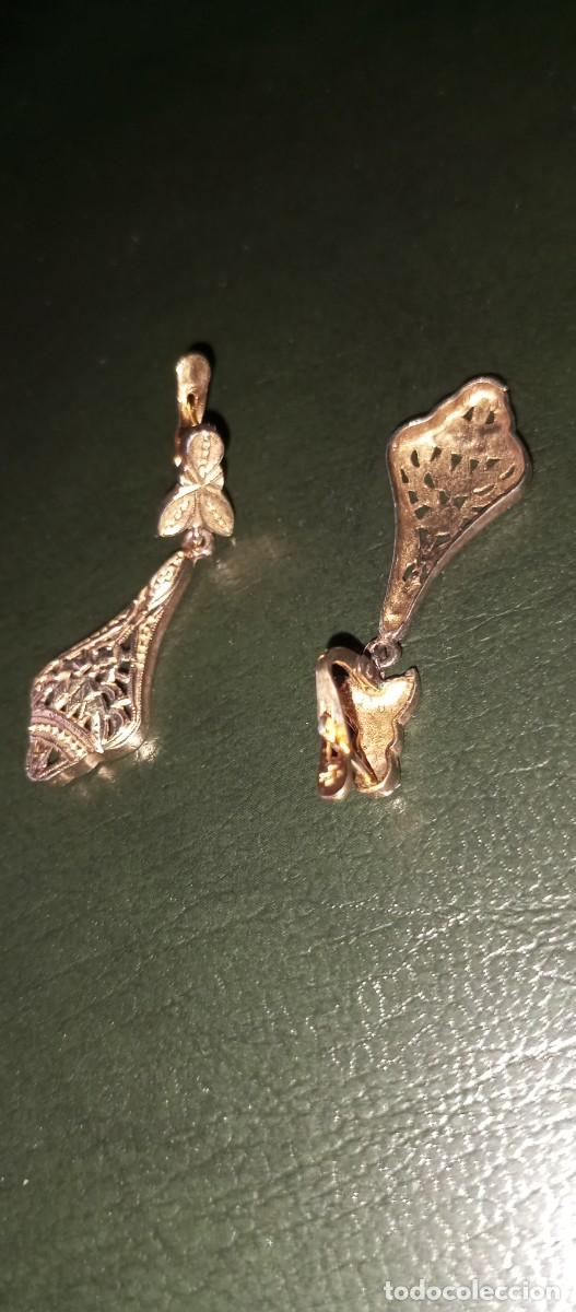 Joyeria: PENDIENTES VINTAGE,PLATA CHAPADA EN ORO, CIERRE OMEGA - Foto 1