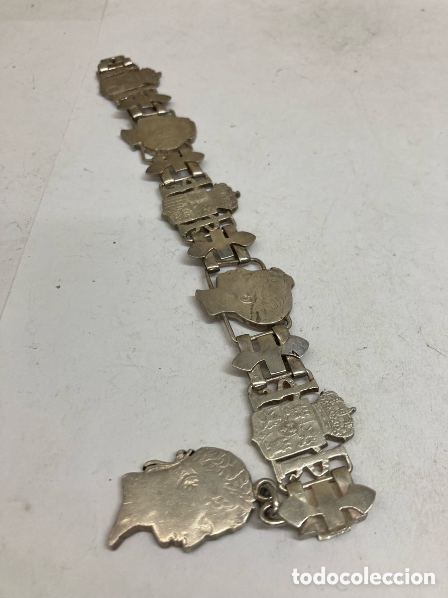 Joyeria: Pulsera de plata monedas caladas Pul118 - Foto 1