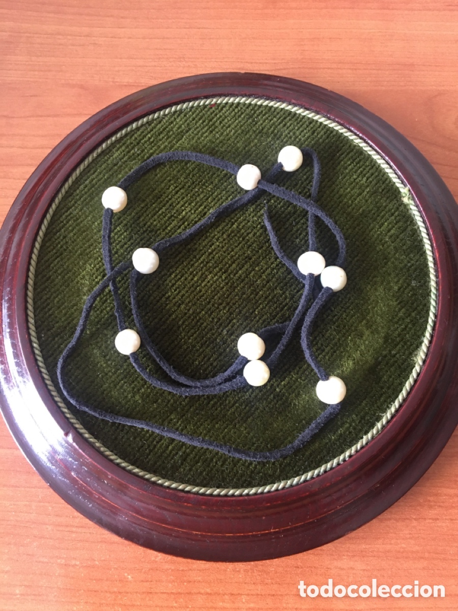 Joyeria: collar con perlas y piel - Foto 1