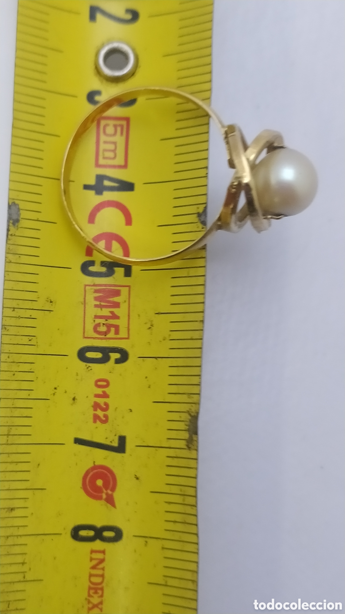 Joyeria: Anillo oro y perla antiguo - Foto 2