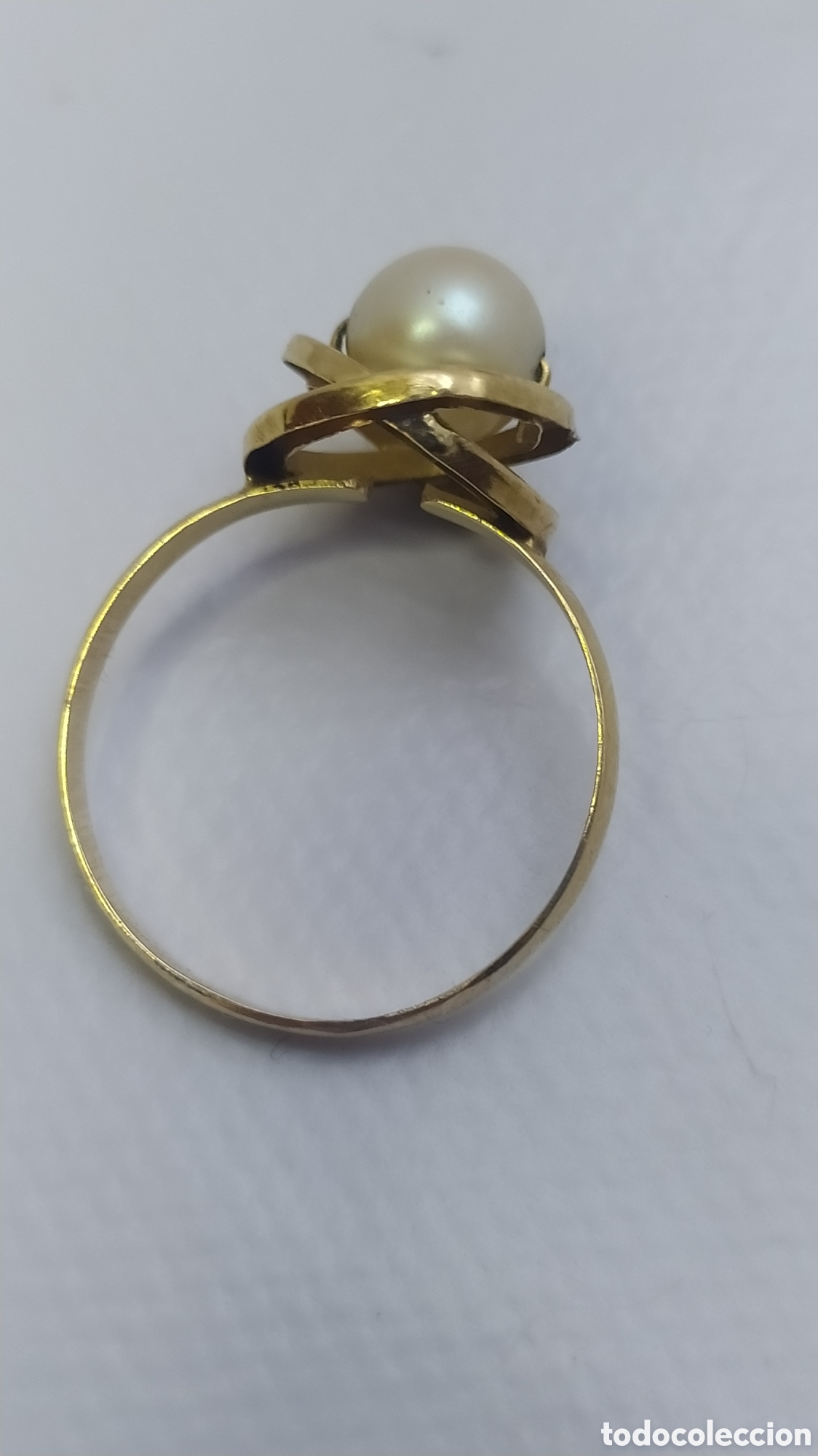 Joyeria: Anillo oro y perla antiguo - Foto 3