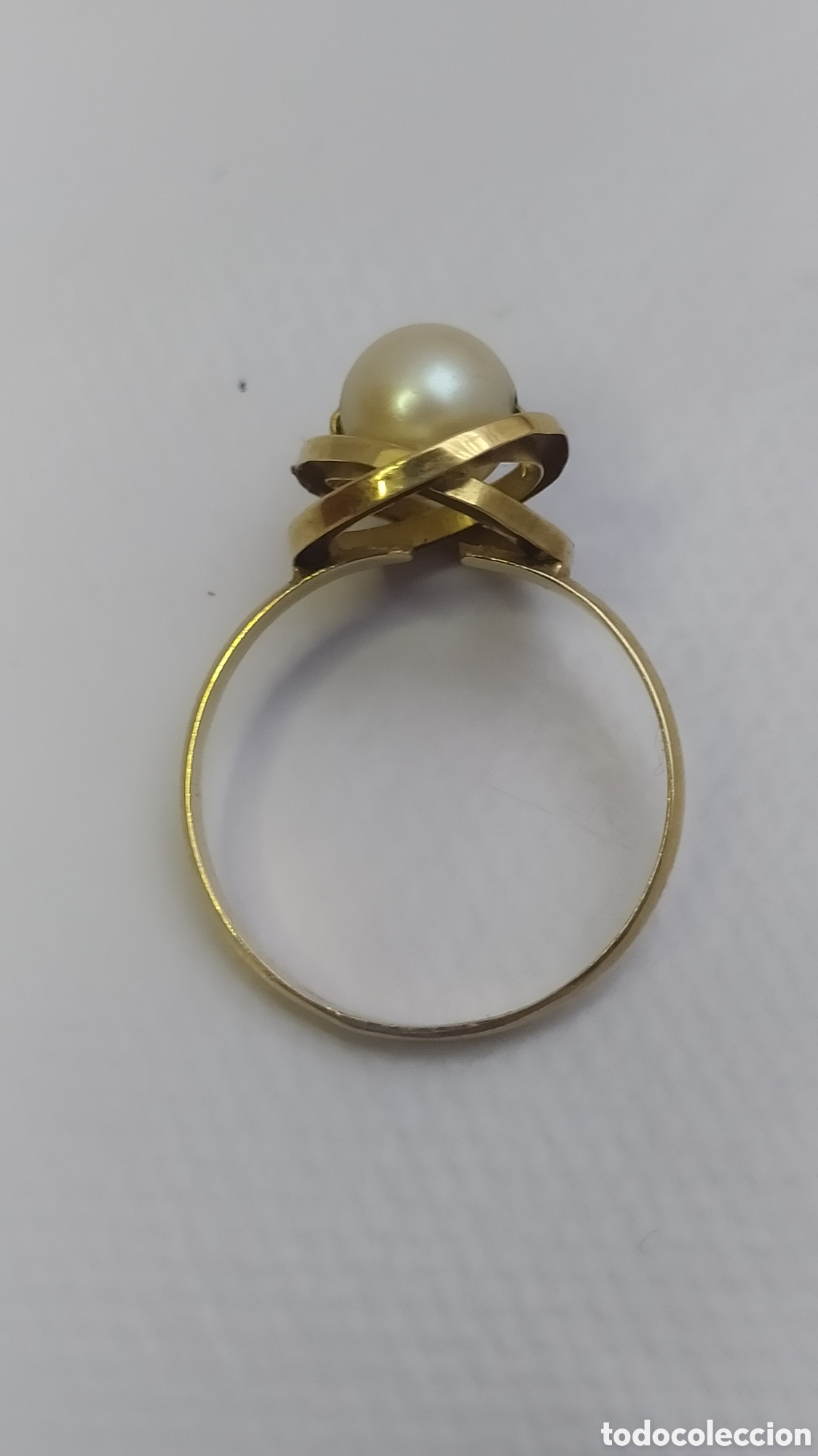 Joyeria: Anillo oro y perla antiguo - Foto 4