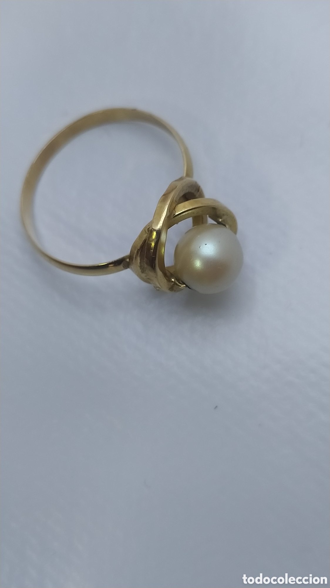 Joyeria: Anillo oro y perla antiguo - Foto 5