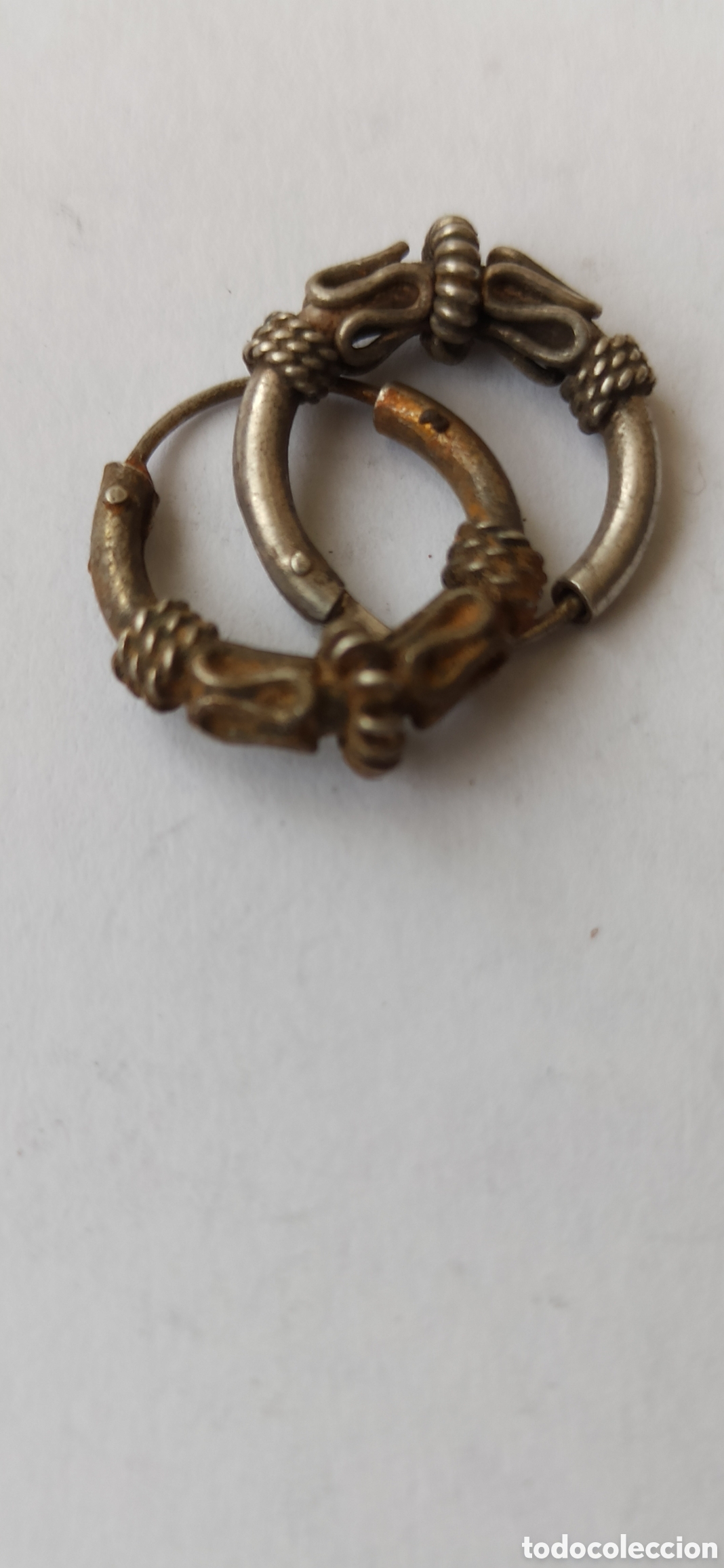 Joyeria: Antiguos Pendientes de plata de ley - Foto 4
