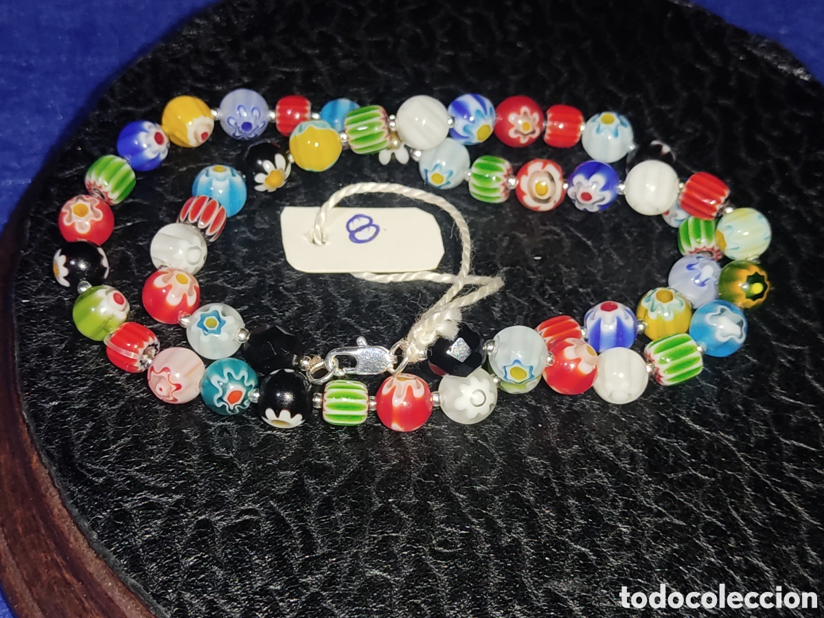 Joyeria: Collar de cristal de Murano millefiori. *8* - Foto 3