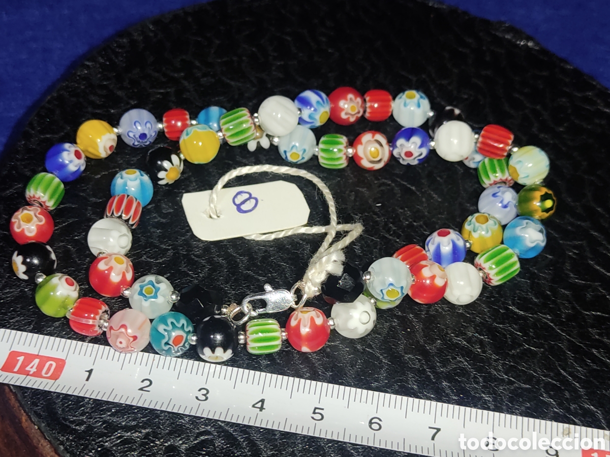Joyeria: Collar de cristal de Murano millefiori. *8* - Foto 4