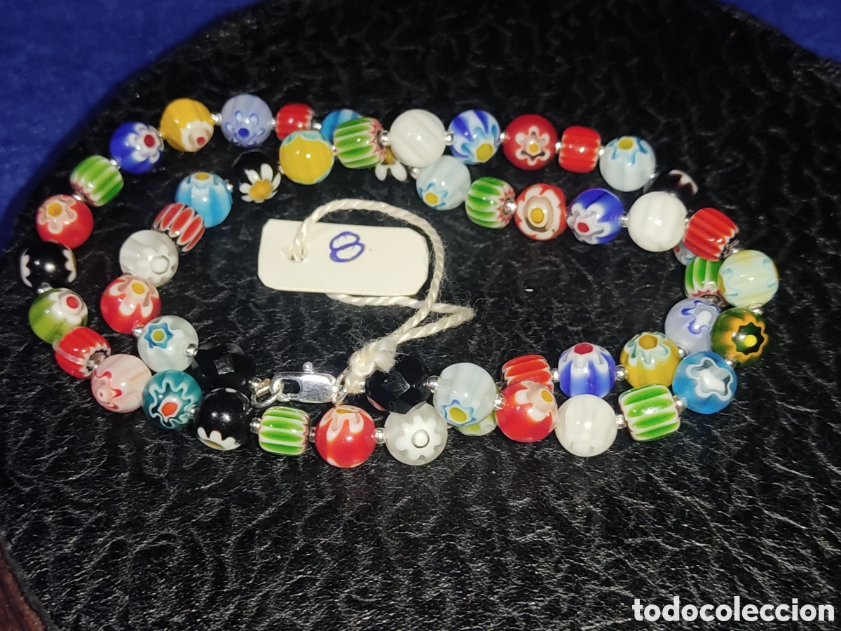 Joyeria: Collar de cristal de Murano millefiori. *8* - Foto 5