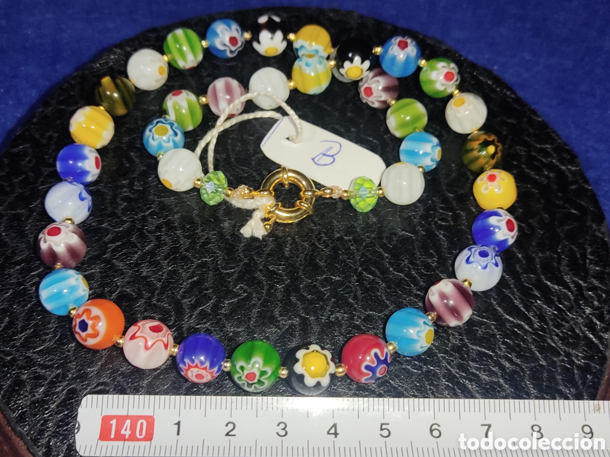 Joyeria: Collar de cristal de Murano millefiori. *B* - Foto 3