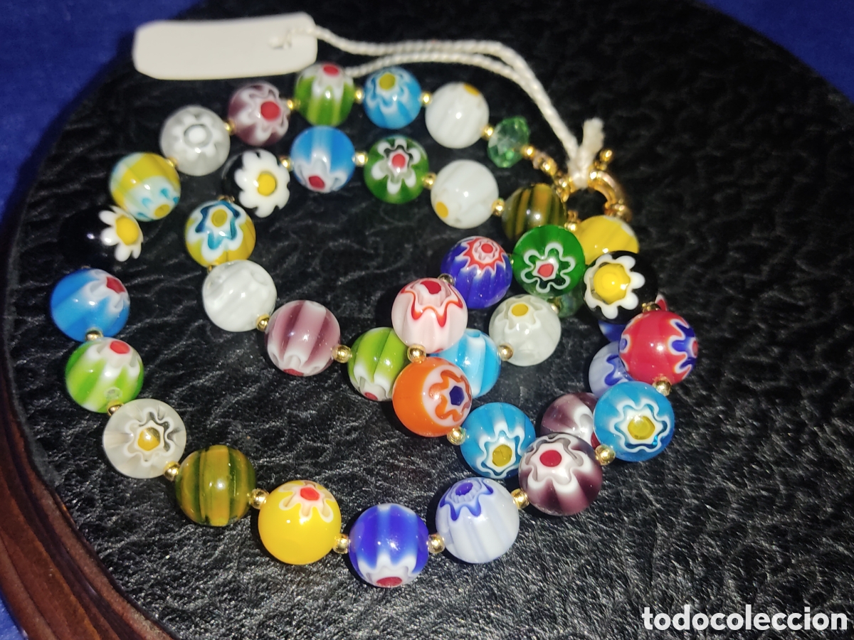 Joyeria: Collar de cristal de Murano millefiori. *B* - Foto 5
