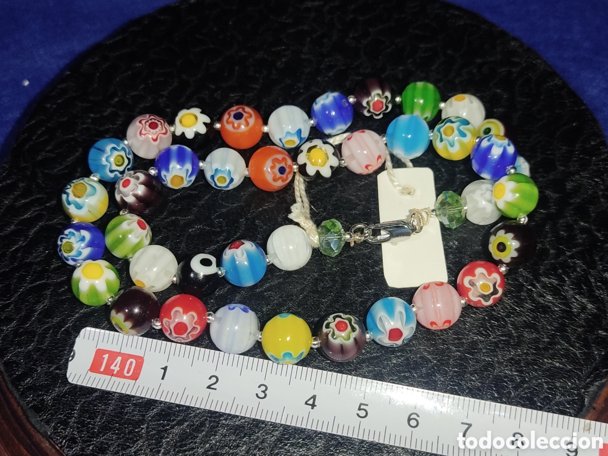 Joyeria: Collar de cristal de Murano millefiori. *Y* - Foto 4