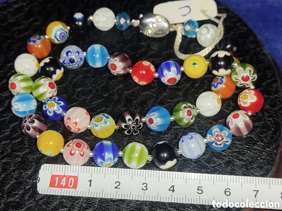Joyeria: Collar de cristal de Murano millefiori. *C* - Foto 5