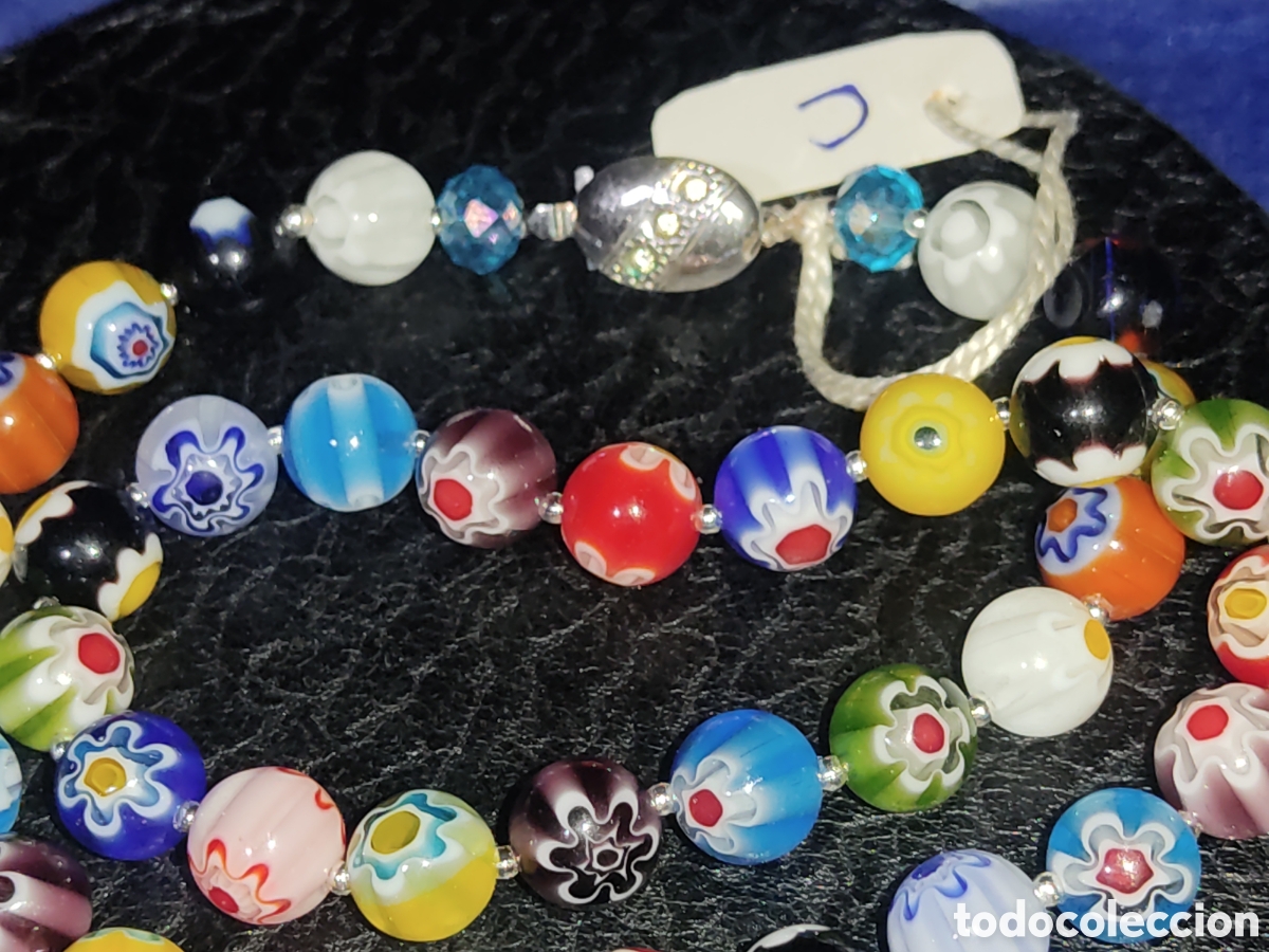 Joyeria: Collar de cristal de Murano millefiori. *C* - Foto 6