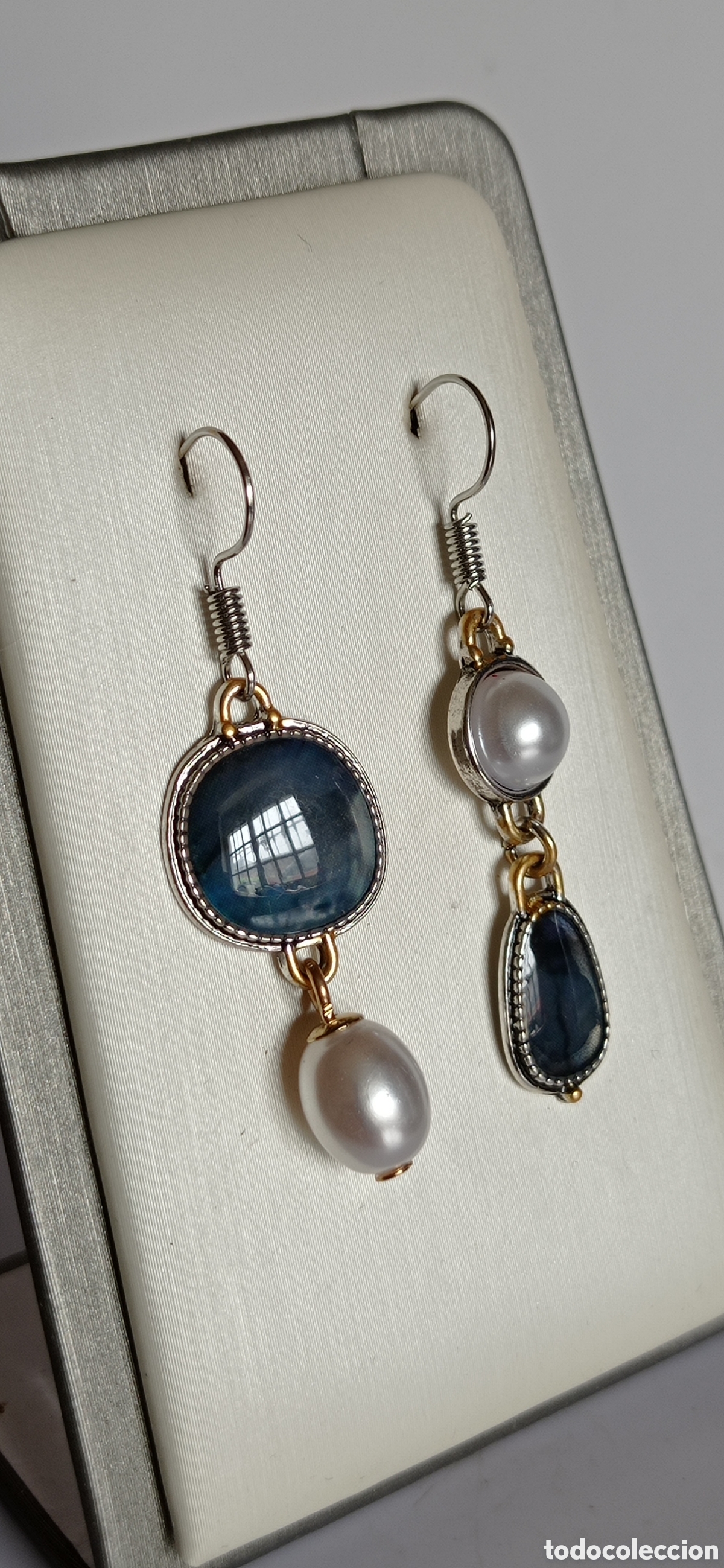 Joyeria: PENDIENTES / BOHO / ESTILO RETRO / COLGANTES / CON PERLAS / EN PLATA 925 - Foto 3