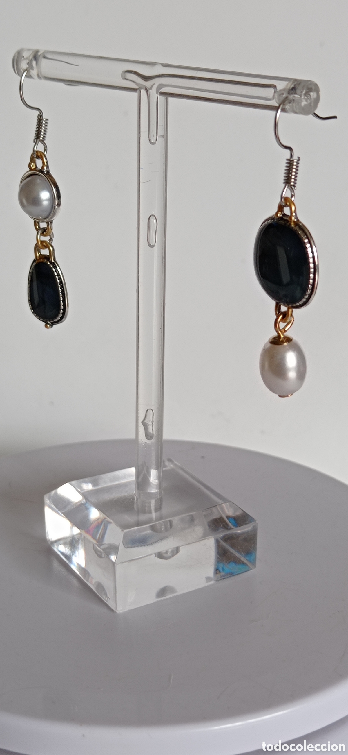 Joyeria: PENDIENTES / BOHO / ESTILO RETRO / COLGANTES / CON PERLAS / EN PLATA 925 - Foto 4