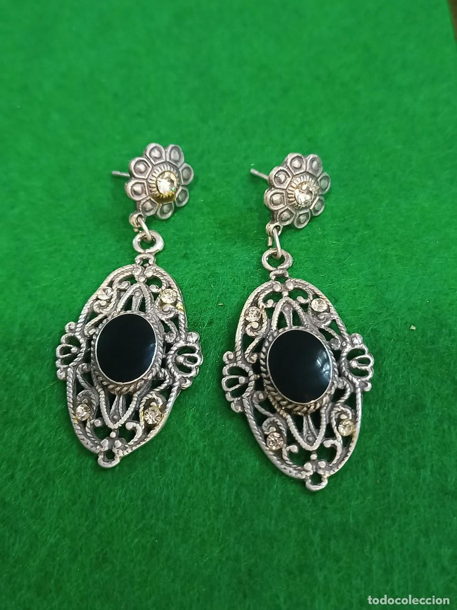 Joaillerie: Pendientes isabelinos en plata 925. REF-4743