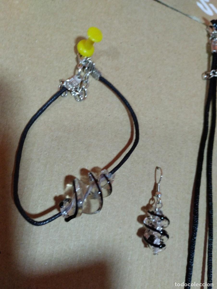 Joyeria: JUEGO DE COLLAR,PULSERA Y PENDIENTES DE CRISTAL - Foto 4
