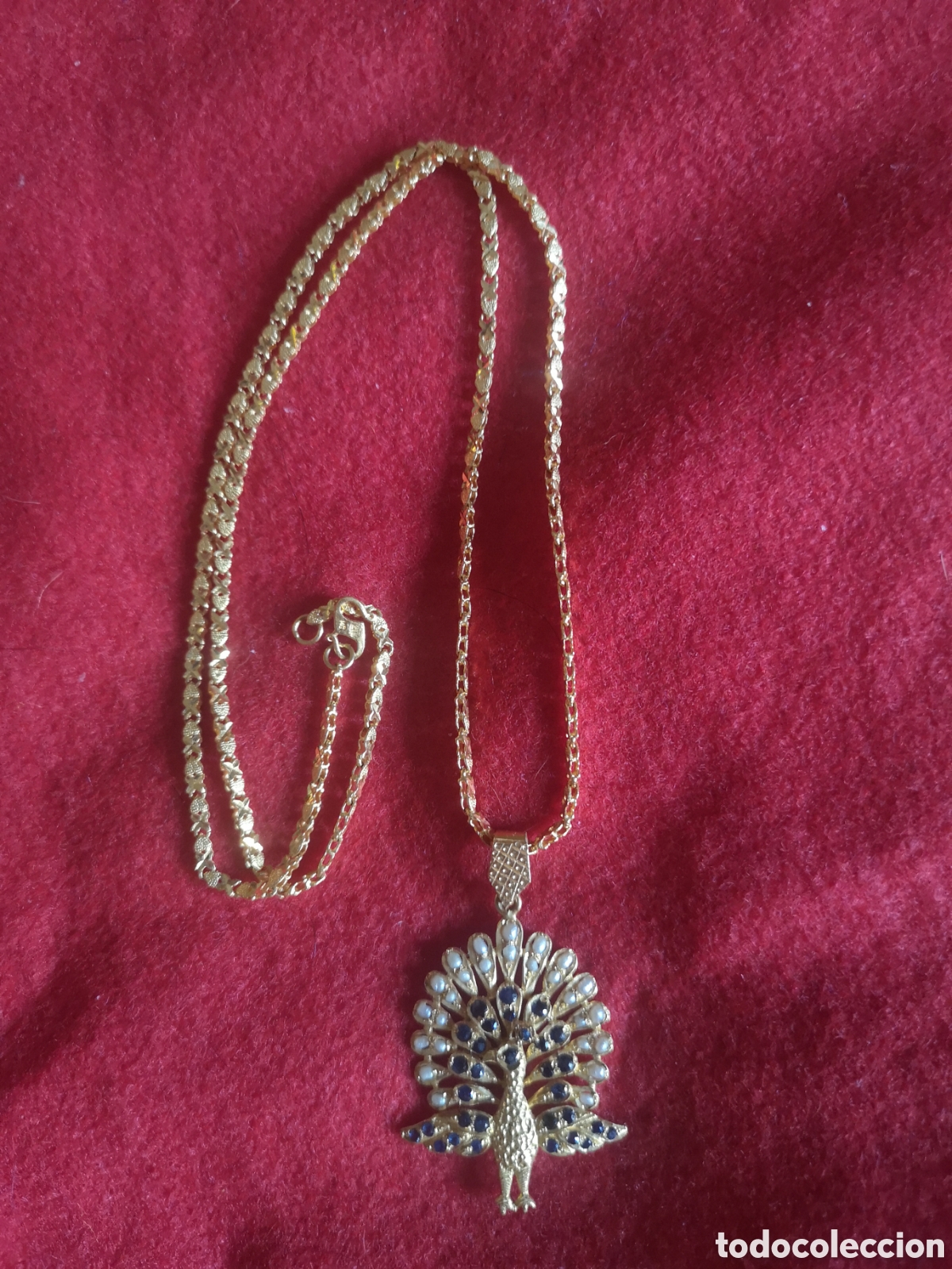 Joyeria: Catenina oro 21 karati, zaffiri e perle a met&agrave; - Foto 3