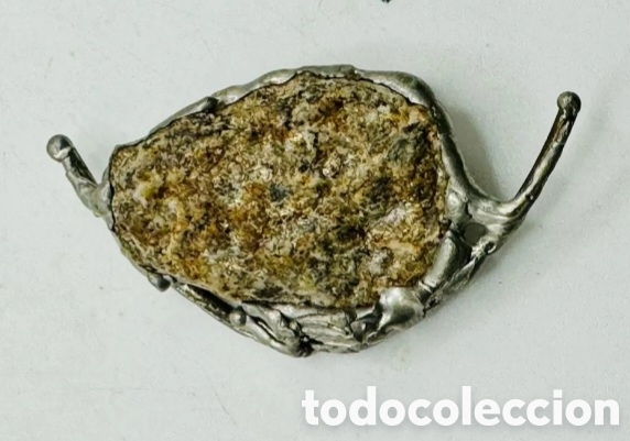 Joyeria: Broche mineral engarzado en plata - Foto 2
