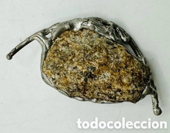Joyeria: Broche mineral engarzado en plata - Foto 1