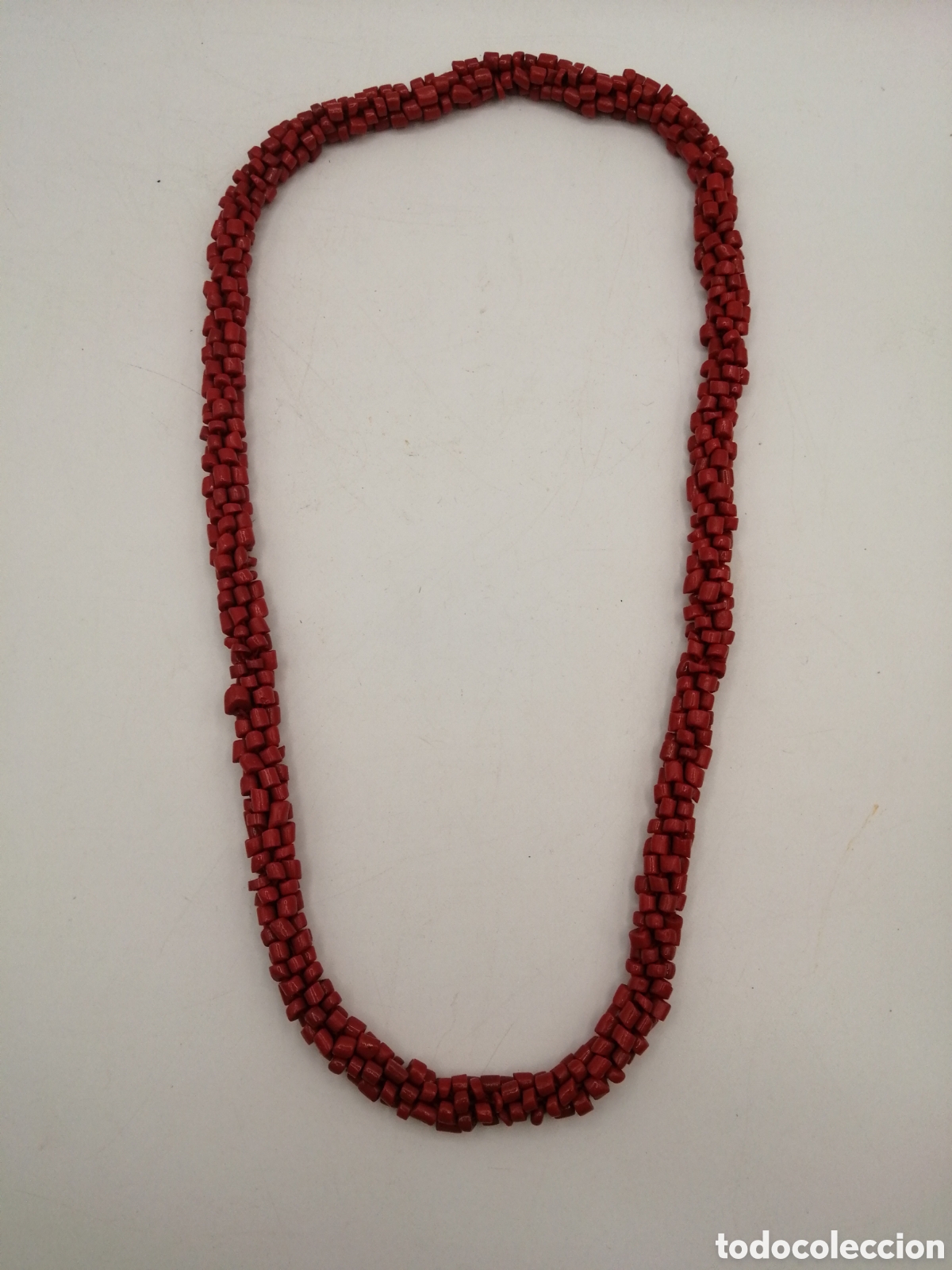 Joyeria: Collar coral rojo trenzado - Foto 4