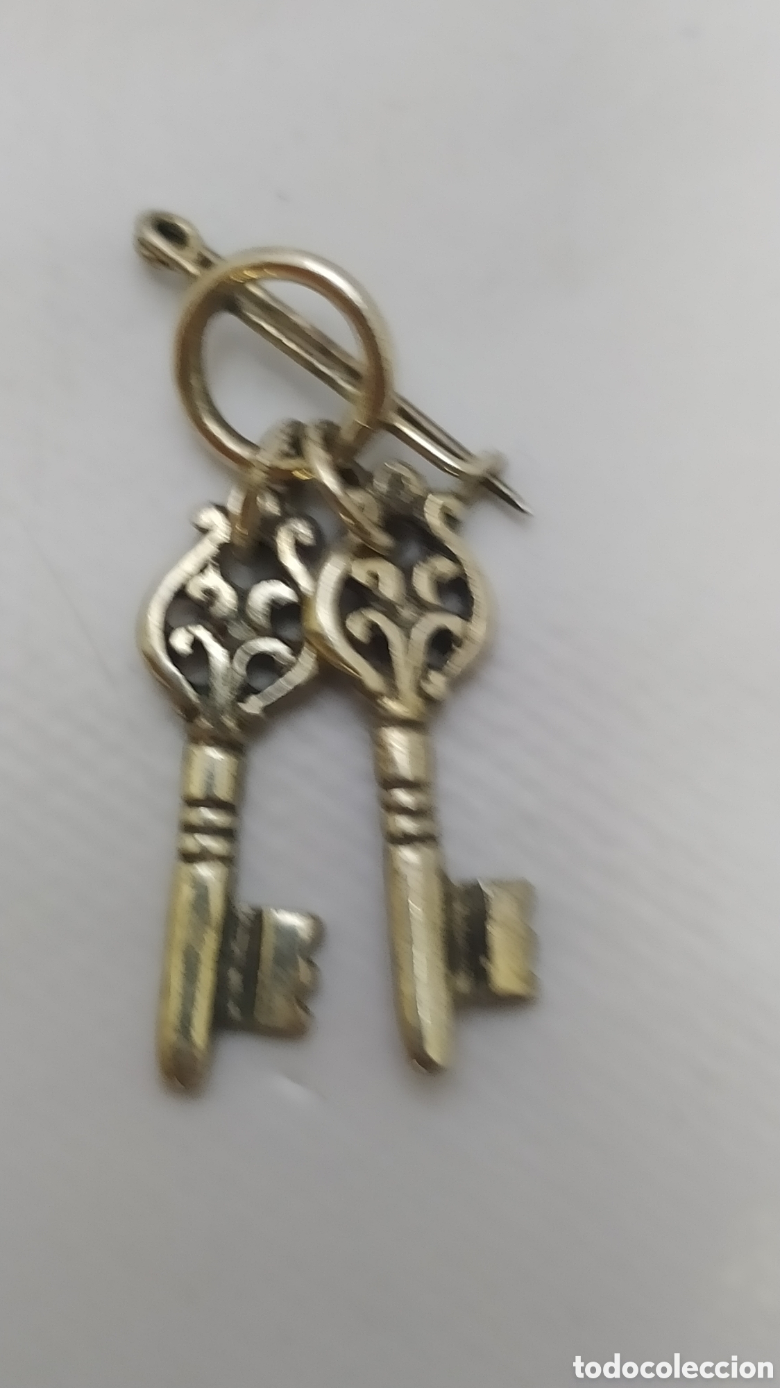 Joyeria: Broche llaves de San Pedro plata - Foto 2