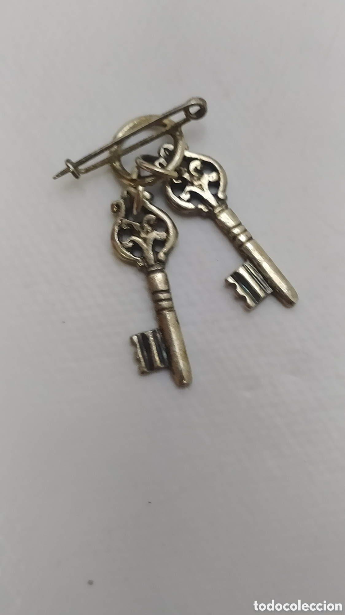 Joyeria: Broche llaves de San Pedro plata - Foto 4