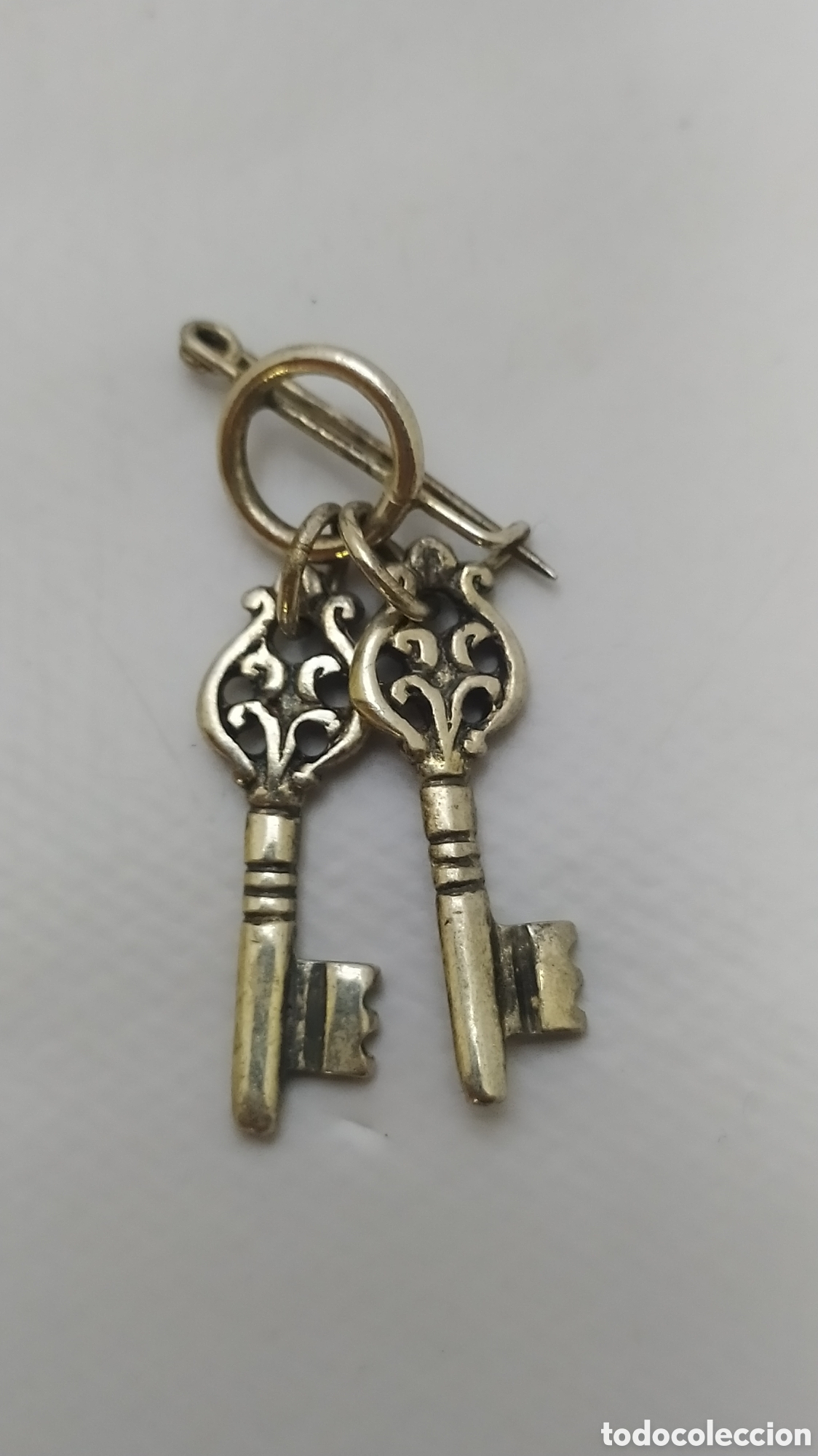 Joyeria: Broche llaves de San Pedro plata - Foto 1
