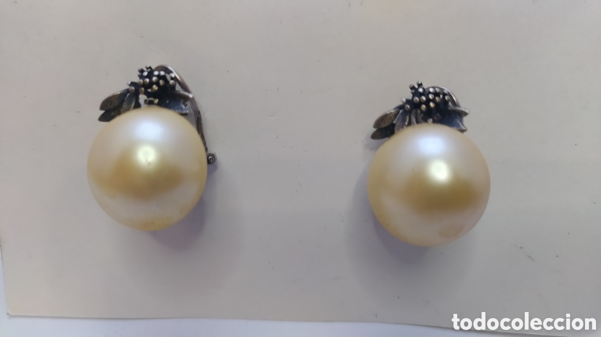 Joyeria: Pendientes perlas y plata - Foto 1