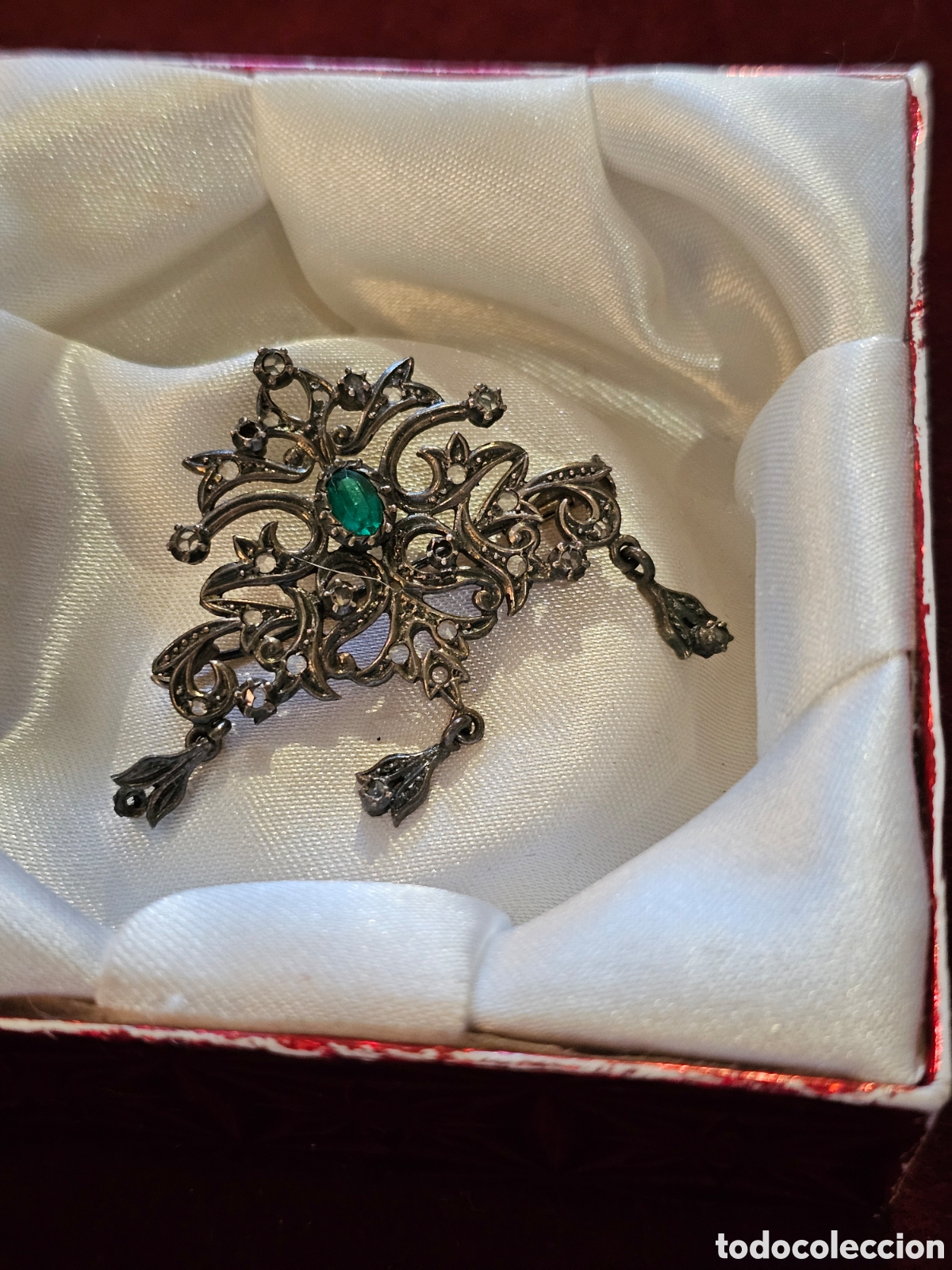 Joyeria: Broche isabelino plata y piedras - Foto 2