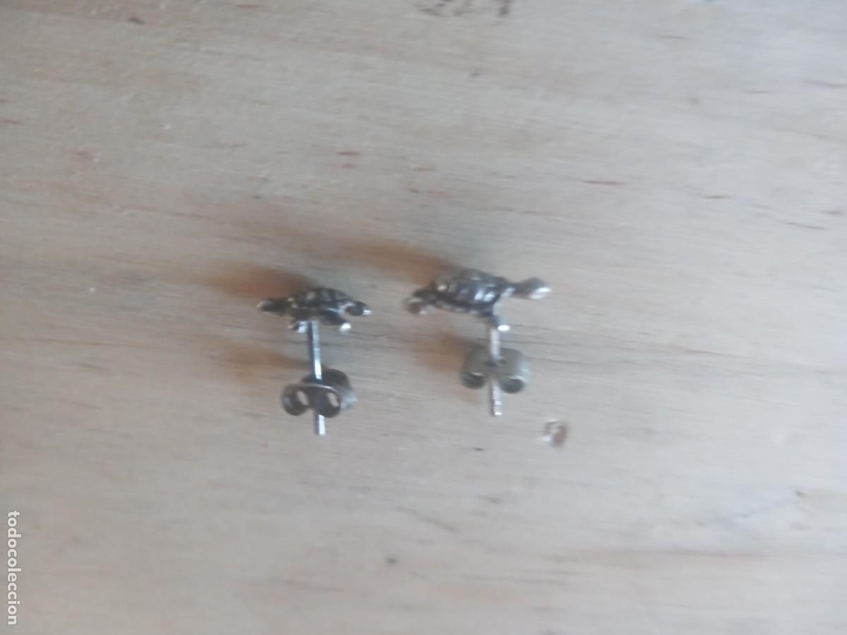 Jewelry: BONITOS PENDIENTES ANTIGUOS (TORTUGAS ) PLATA 925