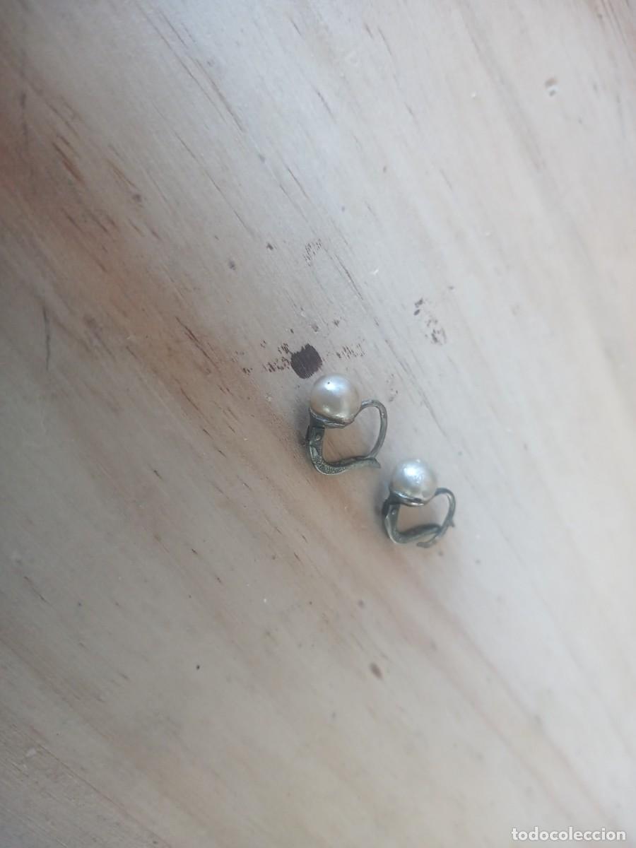 Joyeria: BONITOS PENDIENTES ANTIGUOS PLATA 925 Y PERLAS - Foto 3