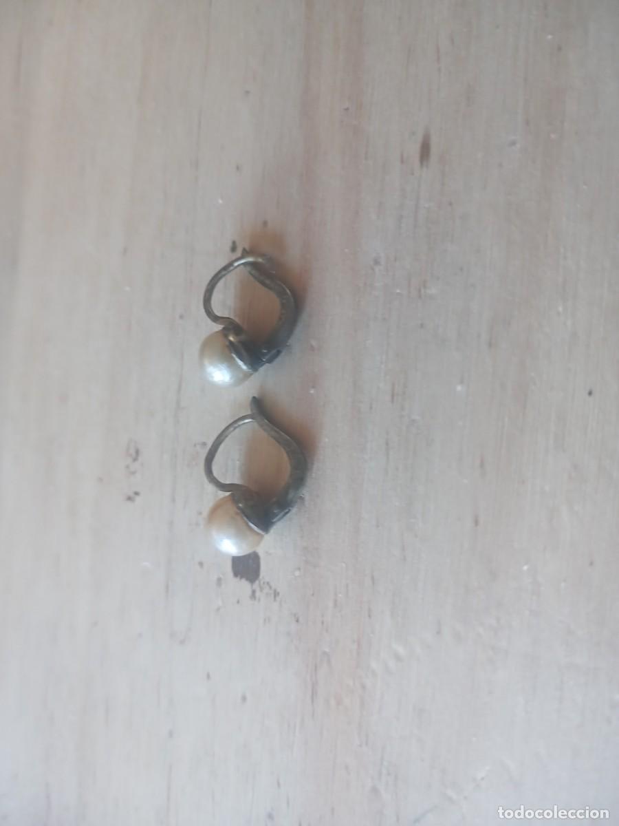 Joyeria: BONITOS PENDIENTES ANTIGUOS PLATA 925 Y PERLAS - Foto 4