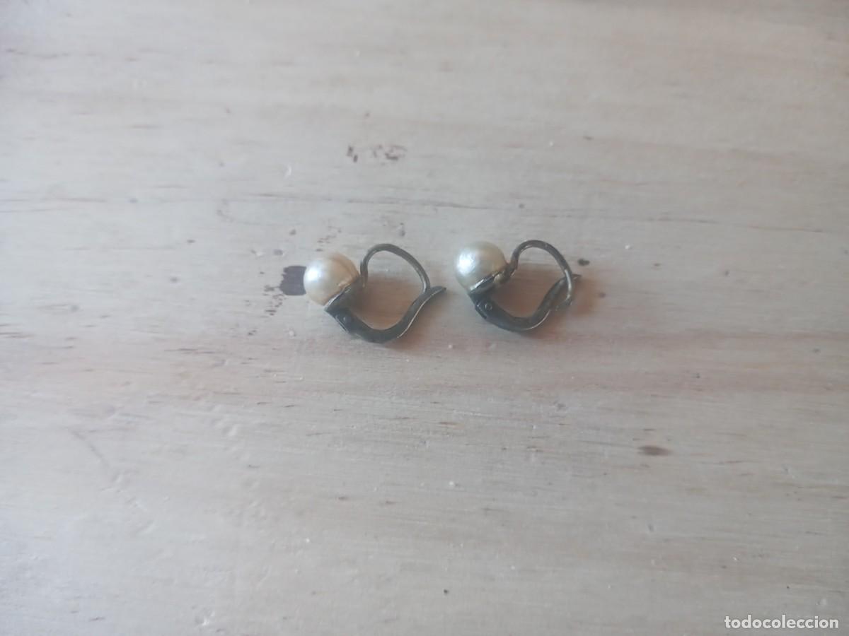Joyeria: BONITOS PENDIENTES ANTIGUOS PLATA 925 Y PERLAS - Foto 5