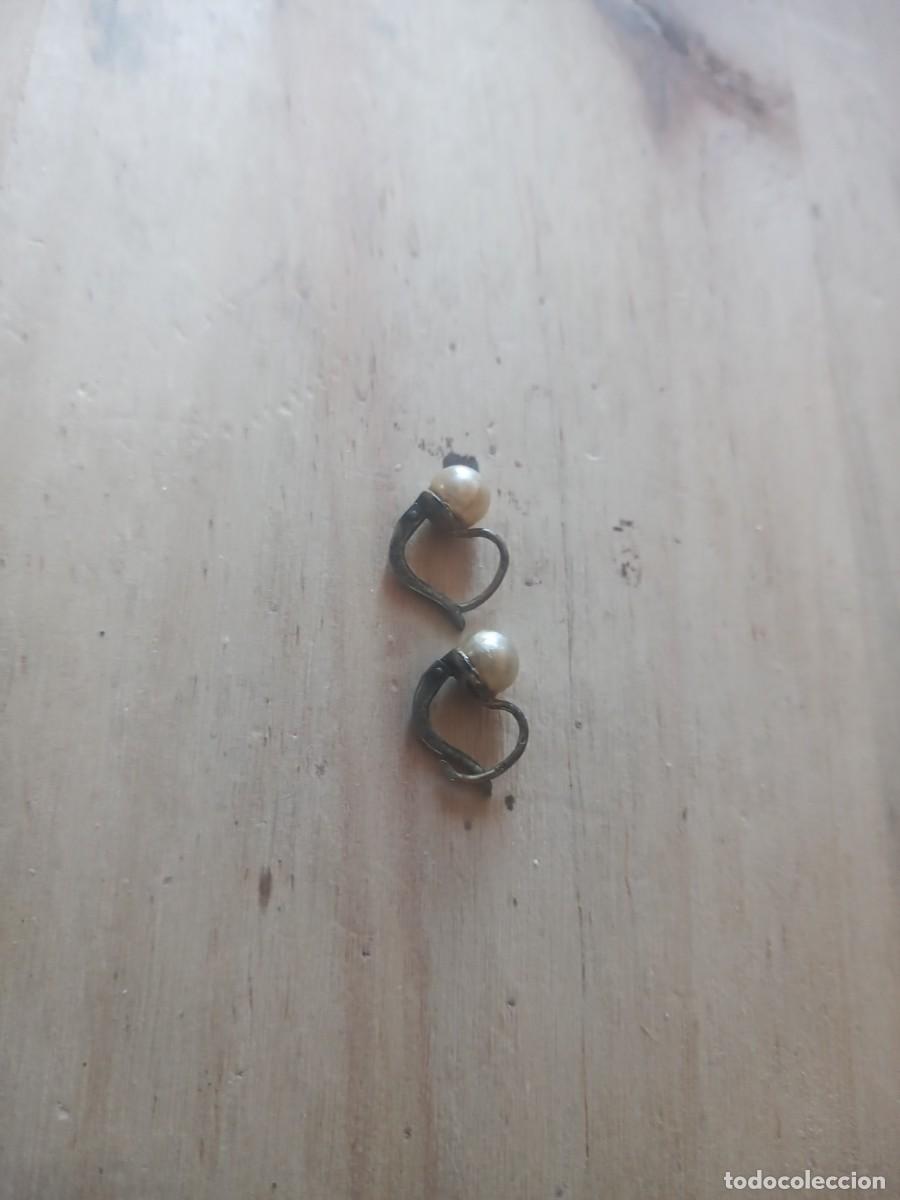 Joyeria: BONITOS PENDIENTES ANTIGUOS PLATA 925 Y PERLAS - Foto 6