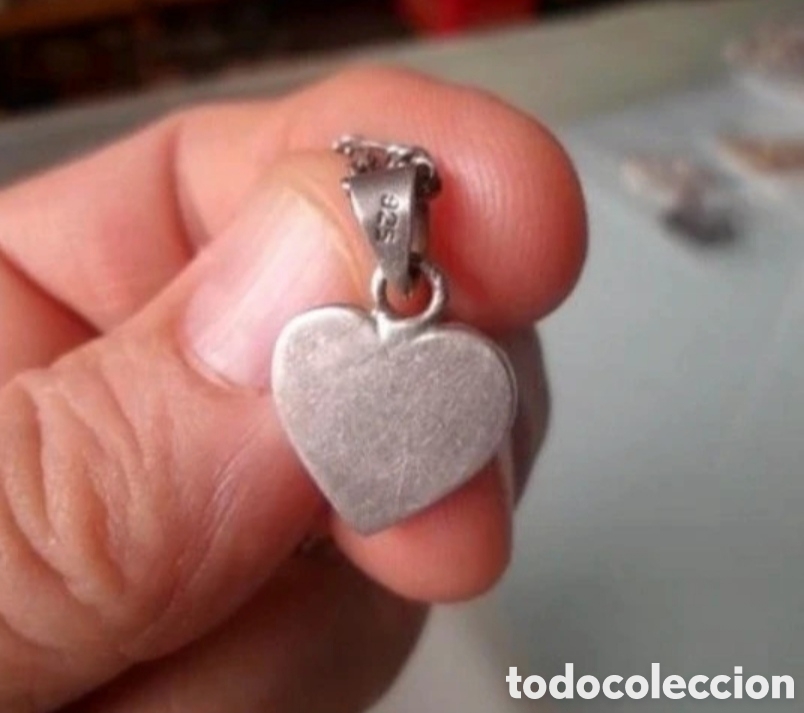 Joyeria: Colgante coraz&oacute;n plata de ley y nacar - Foto 2